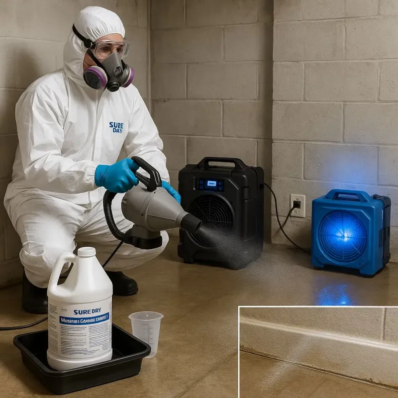 Sanitization and Odor Removal process in Raynham Center, MA
