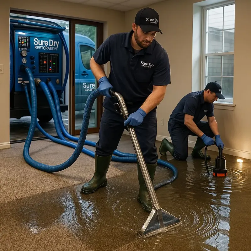 Water Extraction and Removal process in Raynham Center, MA